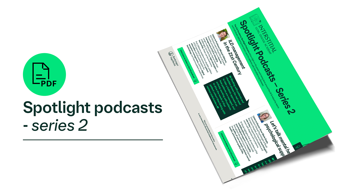 ILD management in the 21st century and Let's talk mental health - psychological support for ILD patients.