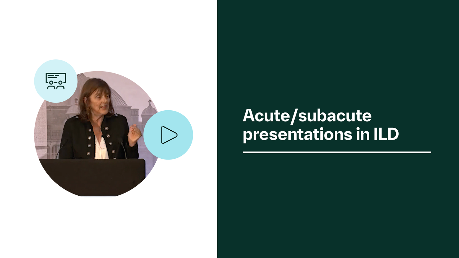 Acute/subacute presentations in ILD