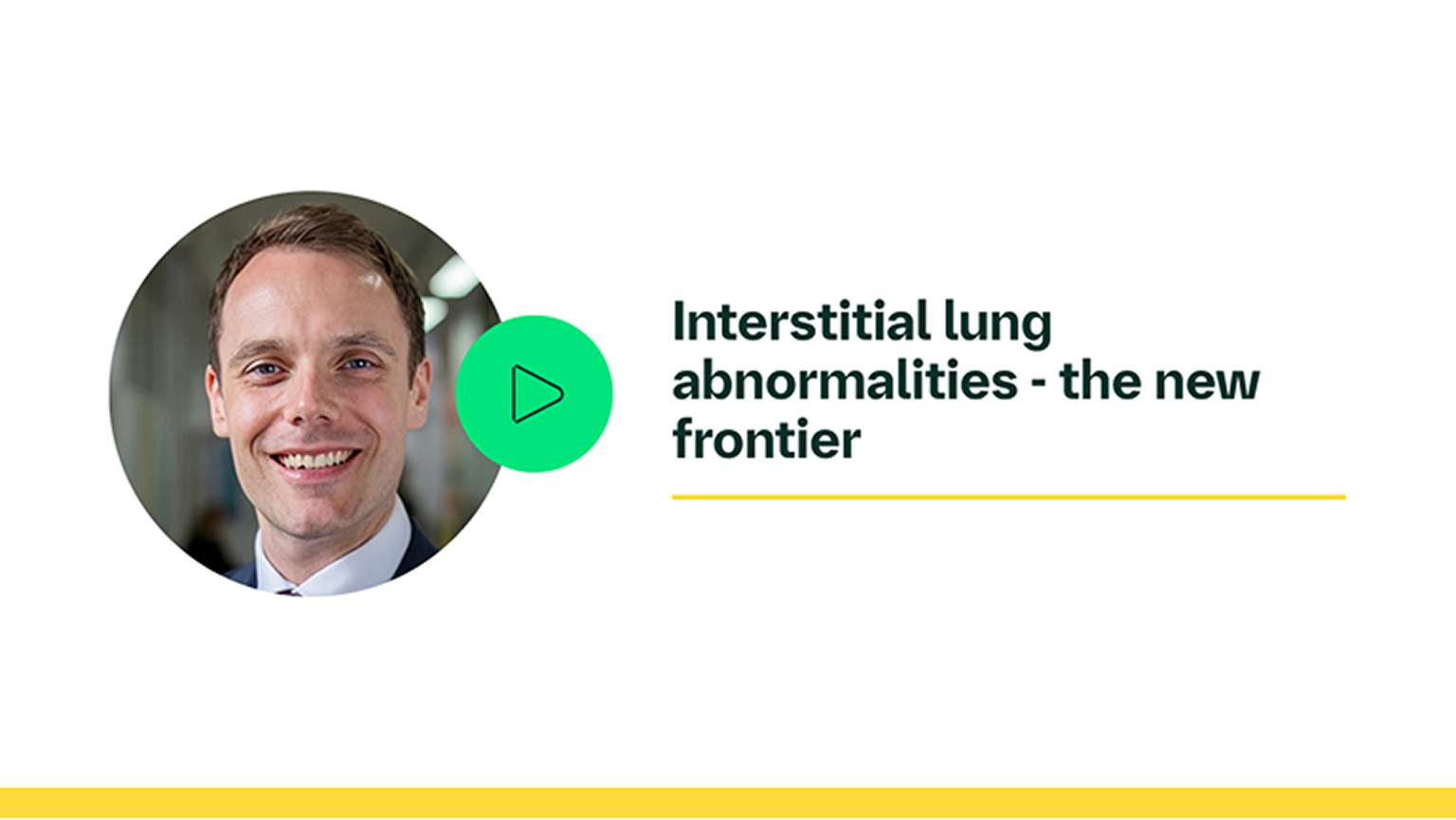 Interstitial lung abnormalities - the new frontier