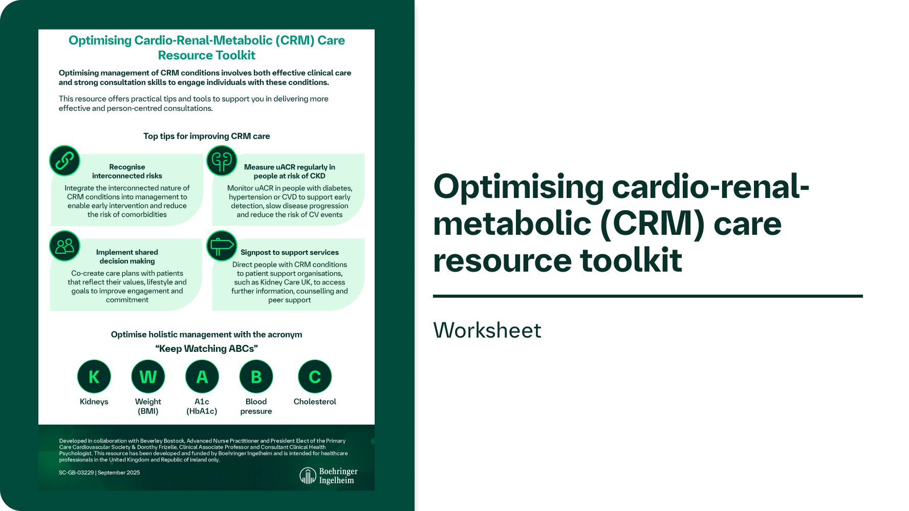 Optimising CRM Care Toolkit